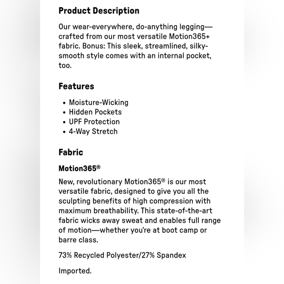 Motion 365 pink camo leggings - Picture 3 of 4